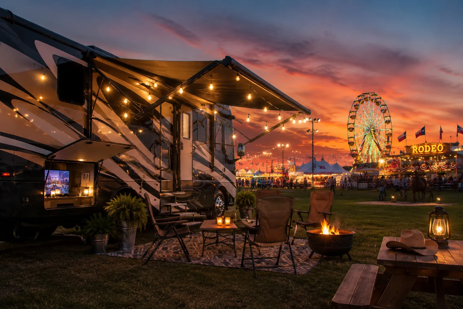 RV camping at Austin County Fair