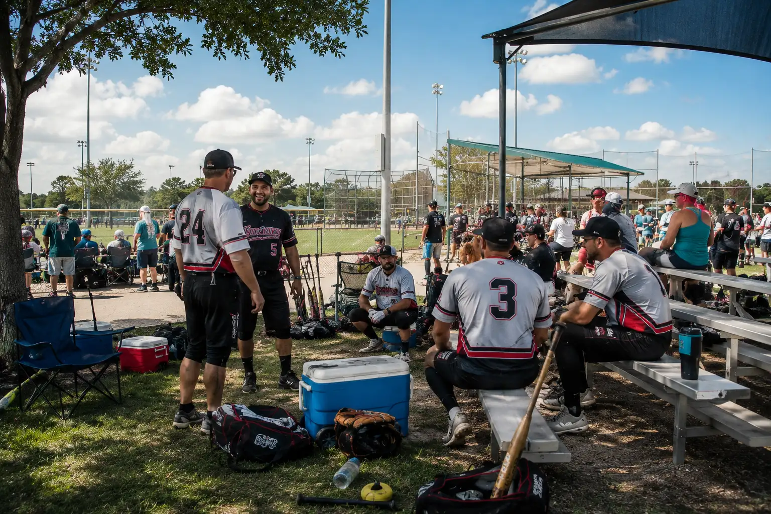 RV camping at League City softball tournament