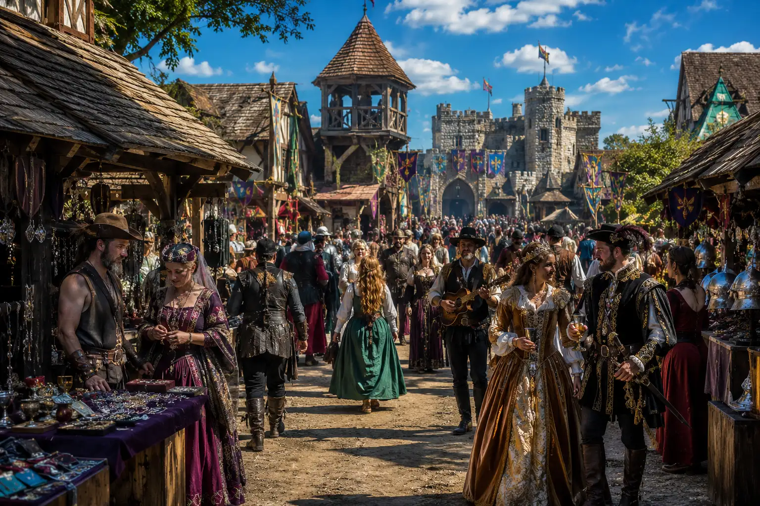 RV camping at Texas Renaissance Festival