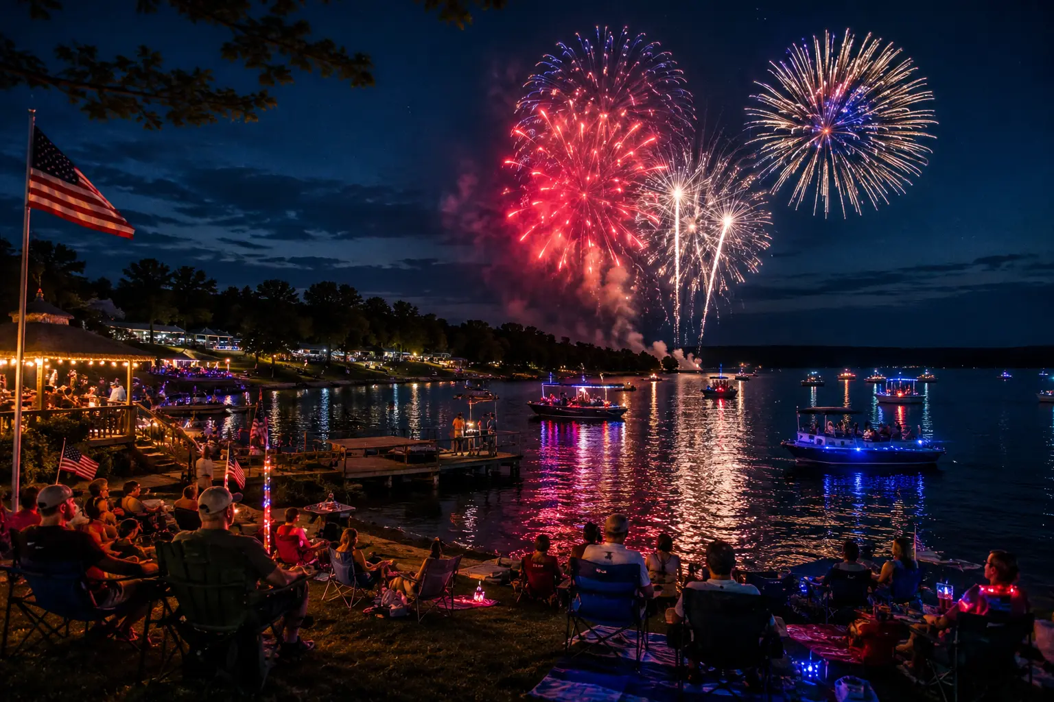 On The Lake RV Resort July 4th Fireworks_Camping