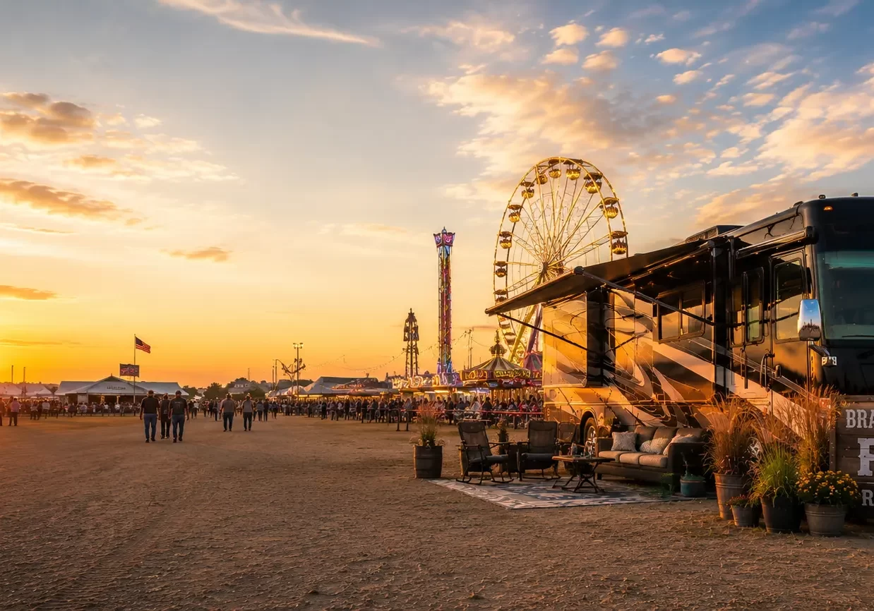 Brazoria County Fair carnival rides