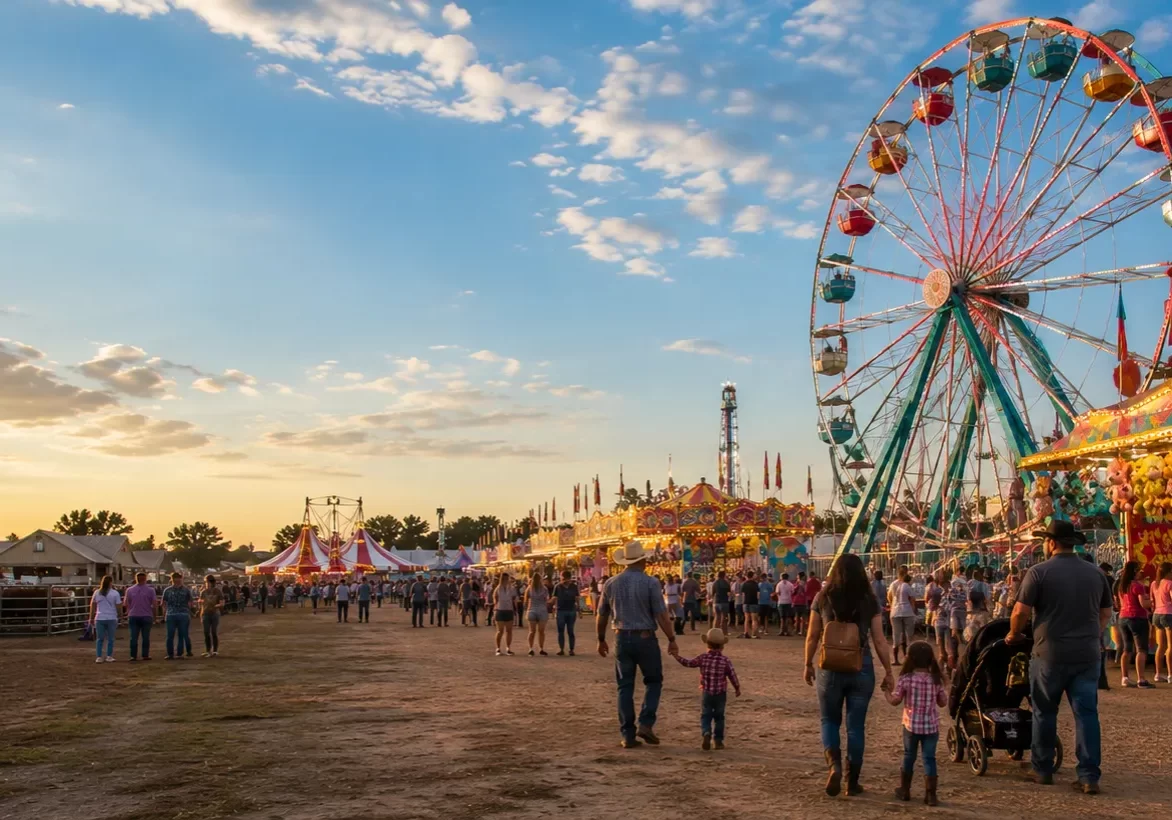 Grimes County Fair carnival rides