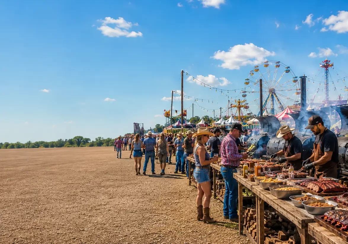 Houston Rodeo and World Championship BBQ crowd