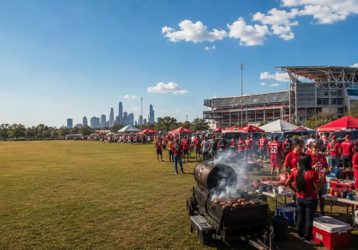 University of Houston football RV tailgating